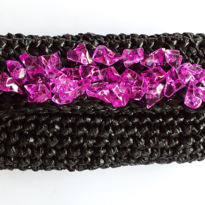 Pochette Passione Sud - Nera e fucsia